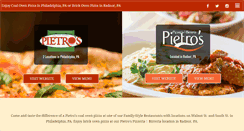 Desktop Screenshot of pietrospizza.com
